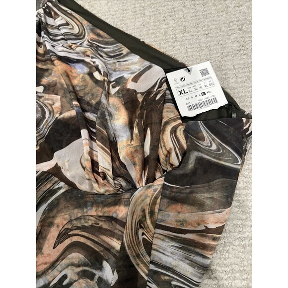 NWT ZARA ASYMMETRICAL TULLE CORSETRY CROP TOP sz M 4661 433 120 One Sleeve - Picture 3 of 5